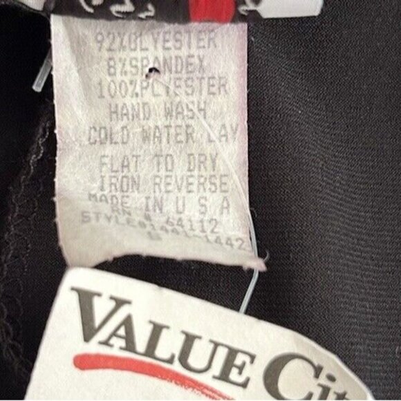 Vintage Black Strapless Jumpsuit Kiss Kiss Y2K 90s Disco Clubwear NEW Size S - Picture 6 of 6